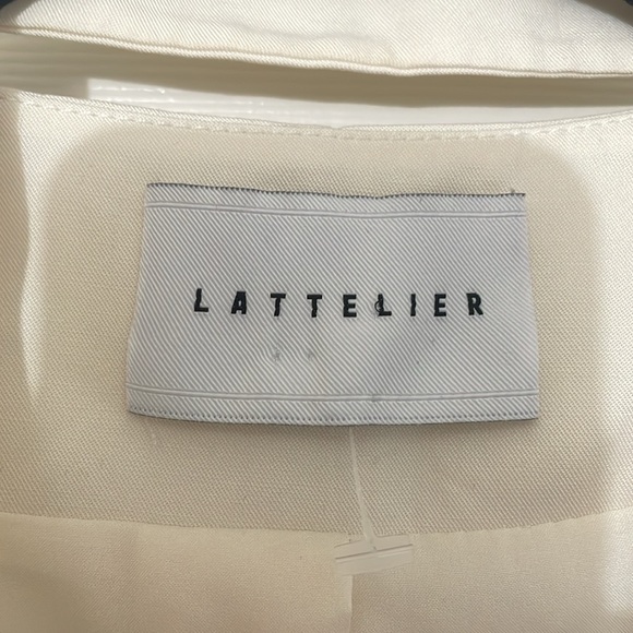 Lattelier Linen Layered Look Blazer Jacket in Ivory L Lagenlook - Picture 5 of 9